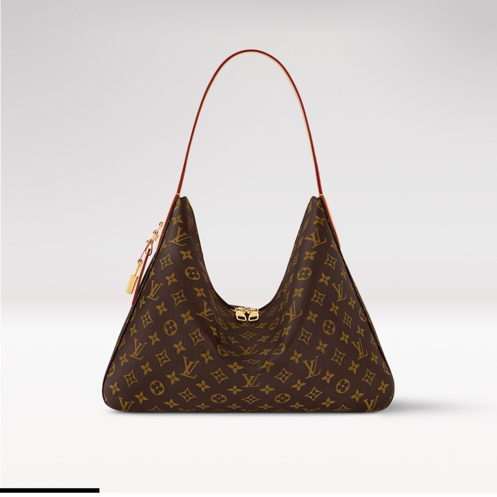 Louis Vuitton Brown and Gold Shoulder Bag